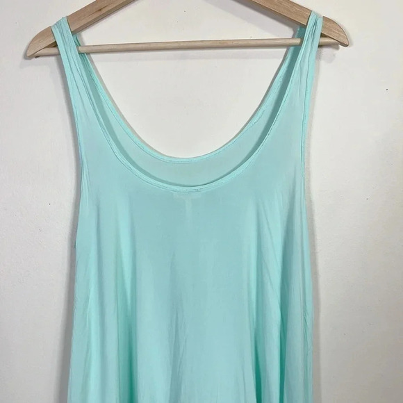 FREE PEOPLE INTIMATELY | LACE TRIM  HANDKERCHIEF HEM TANK IN MINT COLOR - Picture 11 of 15